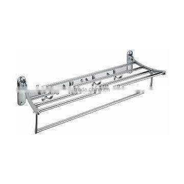 Brass bath towel rack