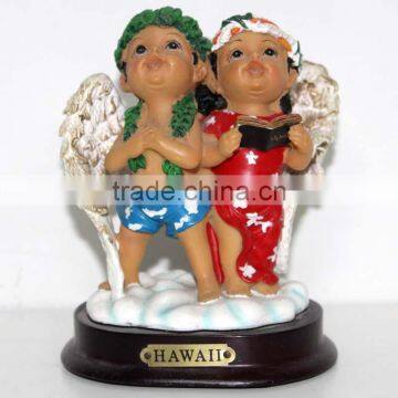 Hawaii Children Angel Head-up Resin Crafts