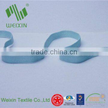 Customized Flat Blue Nylon Spandex Crocheted Braided Elastic Rubber Band photo-2