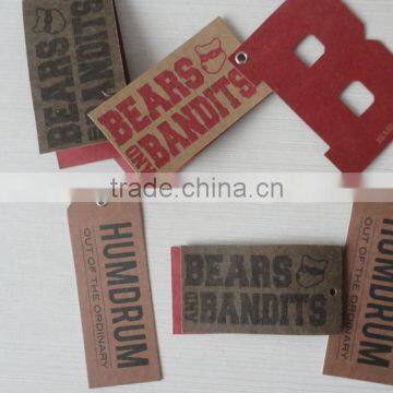 2017 Custom China Jeans Paper Hang Tag Design With String photo-4