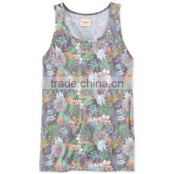 Men's Cotton printed Stringer Tank Top