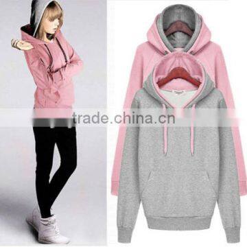 Women Winter Hoodies With Double Hood Pullover photo-2