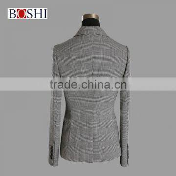 Ladies Western Wear Pant Suit Check Design Office Wear Women Suit photo-3