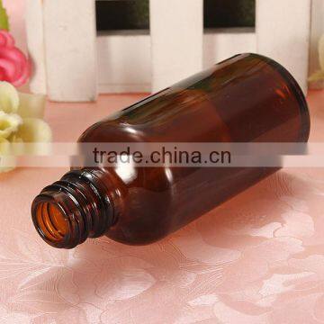 5pcs/lot 50ml Amber Empty Mini Glass Bottle With Insert 2CC Screw Neck Sample Vials With Black Cap photo-4