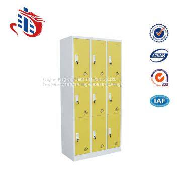 Cheap 9 Door Clothes Storage Steel Locker Clothes Cabinet photo-2