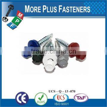 Made in Taiwan Flat Head Undercut TEK Screws # 3 Point Roofing Screws Self Drilling Screws for All Metal Prevailing photo-3