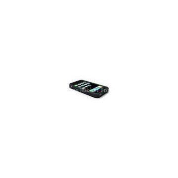 Anti-Static Black Silicone Phone Cases For Iphone5, OEM Dustproof Cool Cell Phone Cover