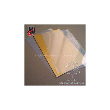 PVC No-Laminating Card Materials golden