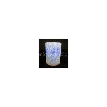 ABS Plastic Material 4 Inch6 Inch Led Pillar Candles With Glitter Power Surface