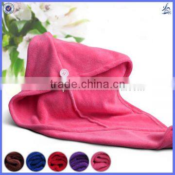 microfiber hair drying towel turban towels wrap/disposable towel for hair