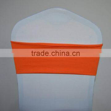 Orange double layer spandex chair sash for chair cover