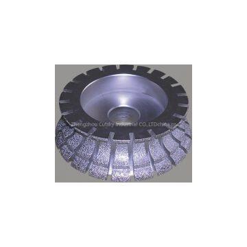 Vaccum brazed profile wheel