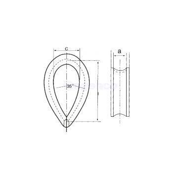 DIN6899 TYPE B WIRE ROPE THIMBLES photo-2