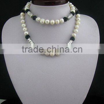 Fashion Pearl Necklace Glass Crystal Bead Necklace for Lady photo-2
