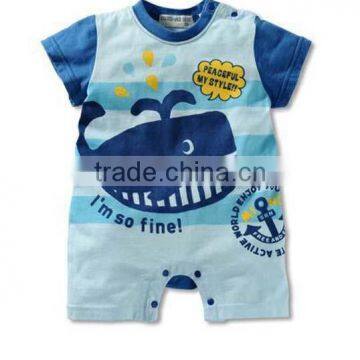 2016 Summer Cartoon Short Sleeve Baby Romper photo-5