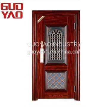 China top cheap price steel security door main entrance door new design/Best Selling steel security door