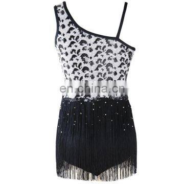 NT16050 Animal sequins with fringe dance wear for women. Contemporay Lyrical costumes dresses, Latin dance wear dress for women