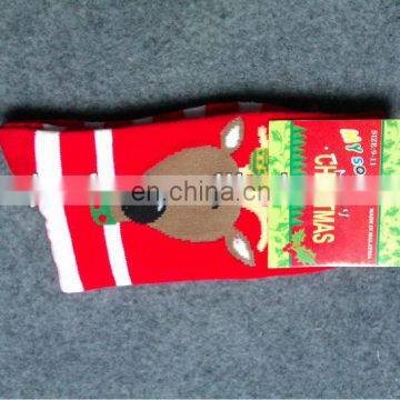 newest design hot popular elegant warm soft jacquard christmas sock