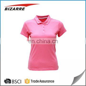 Women Blank Short Sleeve Custom Polo Shirt Design photo-5