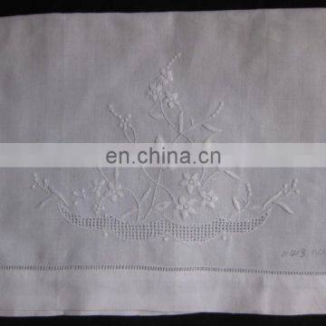 100% pure linen embroidery tea towel