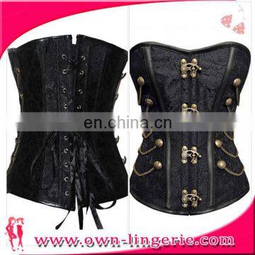 new arrival Steampunk Gothic Corset Overbust embroidery tops corset