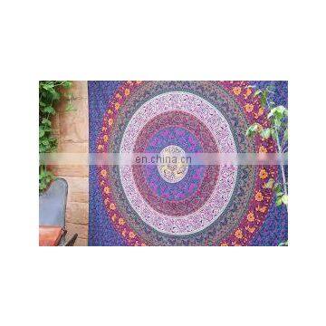Six Color Work Design Beautifully Design Wall Curtain Bed Spread , Mandala Throw