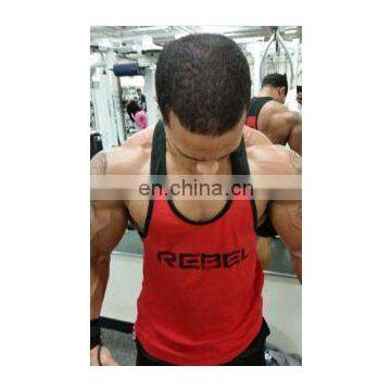 two color stripe gym singlets