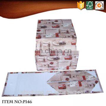 London Pattern Cardboard Collapsible Box photo-3