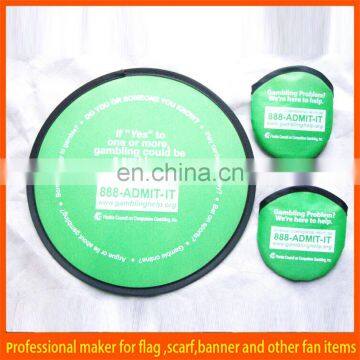 custom promotion fabric flying disc