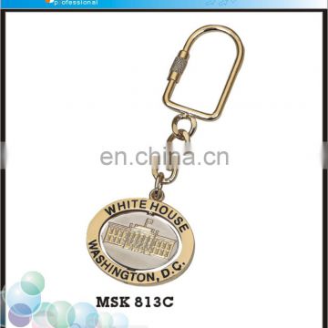 personalized metal souvenir spinning keychains