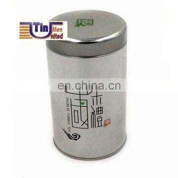 Metallic Effect Round Tin Tea Can