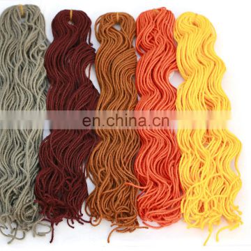 Alibaba new arrival colorful hot selling beautiful synthetic dreadlock hair extensions bulk