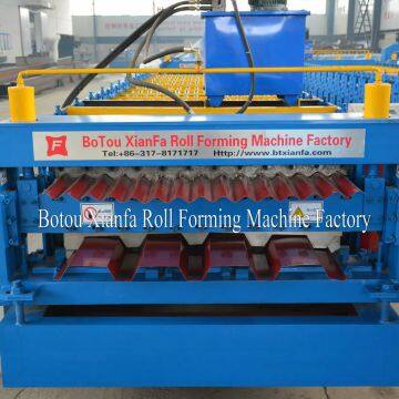Double Layer Roofing Sheet Roll Forming Machine photo-3
