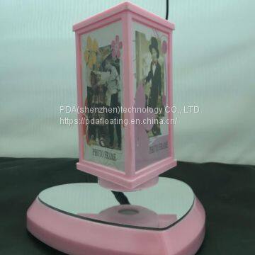 heart base magnetic floating levitating bottom photo frame