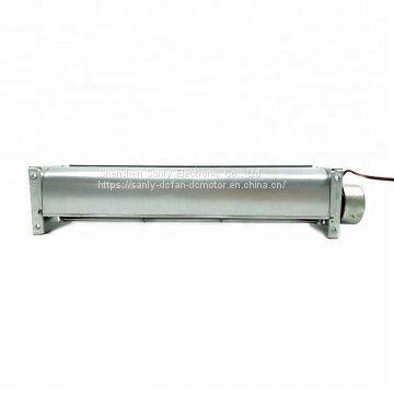 40*250mm 24V dc Sleeve Bearing High Speed 2000RPM Cross Flow Fan