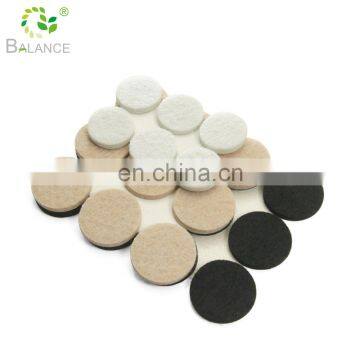 Adhesive wool floor protector sticky felt protective felt pads for furniture food pads