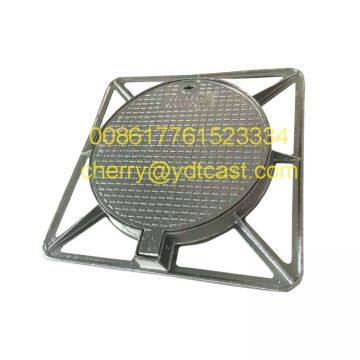 Supply OEM Light Duty Inspection ductile iron driveway manhole cover & Frame For Singapore