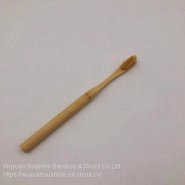 Travel Toothbrush,Made of Bamboo,19 cm Long