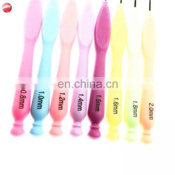 New Designed High Quality TPR Grip Knitting Needle Iron Crochet Hook photo-6
