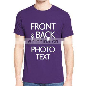 Wholesale Custom Printed Embroidery Logo Unisex Mens Womens Pink Plain Crew Neck T-shirts photo-6