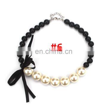 Girl Rainbow Necklace Children Pearl Candy Bubble Beads Jewelry photo-4