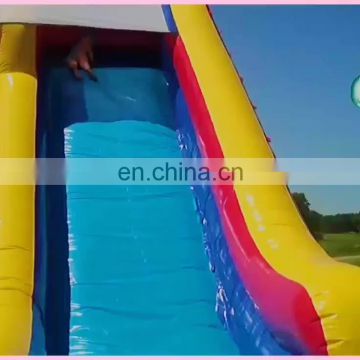 Tall funny for swimming pool sliding inflatable wet slide