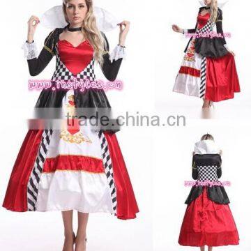 Royal Women Elite Deluxe Queen of Hearts Halloween Costume Fancy Adult Dress