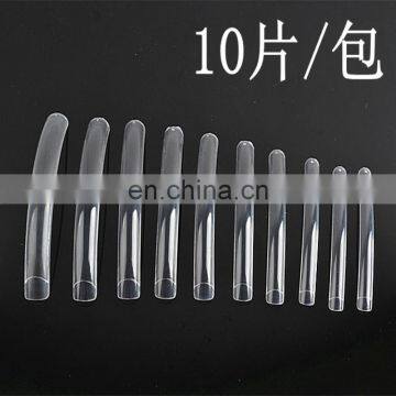 10PCS high quality Extra Long nails tip half cover curve display nail tips