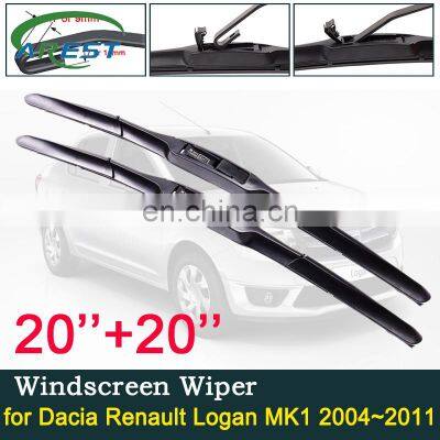 for Dacia Renault Logan MK1 2004~2011 Front Windscreen Windshield Car Wiper Blade Accessories 2005 2006 2007 2008 2009 2010