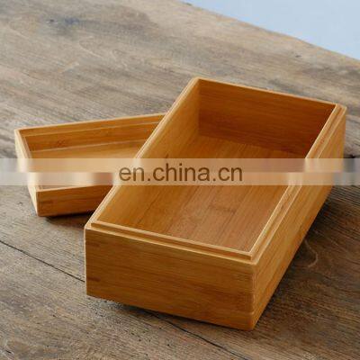 small smooth surface rectangle knickknacks jewelry wood bamboo gift box