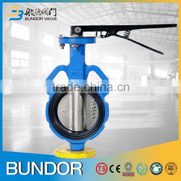 One Stem No-Pin Wafer Butterfly Valve Dimensions