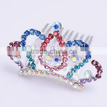 Mexico Hot sale Holloween FZZ-249 hair tiara crown corona con cristal