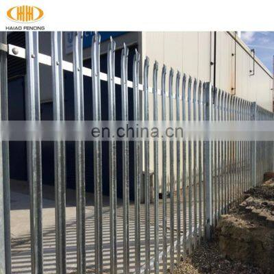 high quality 2020 new product hot dipped galvanized palisade fence,european aluminium palisade fence