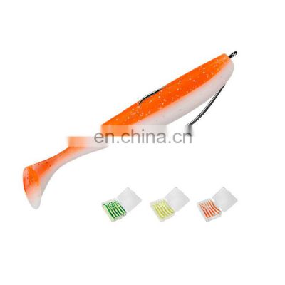 20pcs/box NEW Fishing Lures T Tail Wrom 55mm 70m Wobblers Carp Fishing Soft Lures Silicone Artificial Baits